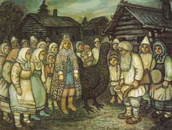 Е.Честняков. Тетеревиный король. Холст, масло