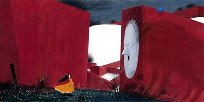 Ил. М.Михальской к сказке «Красный дом» (автор — А.Коваленкова)