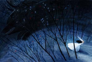 Ил. М.Михальской к сказке братьев Гримм «Белоснежка и семь гномов»